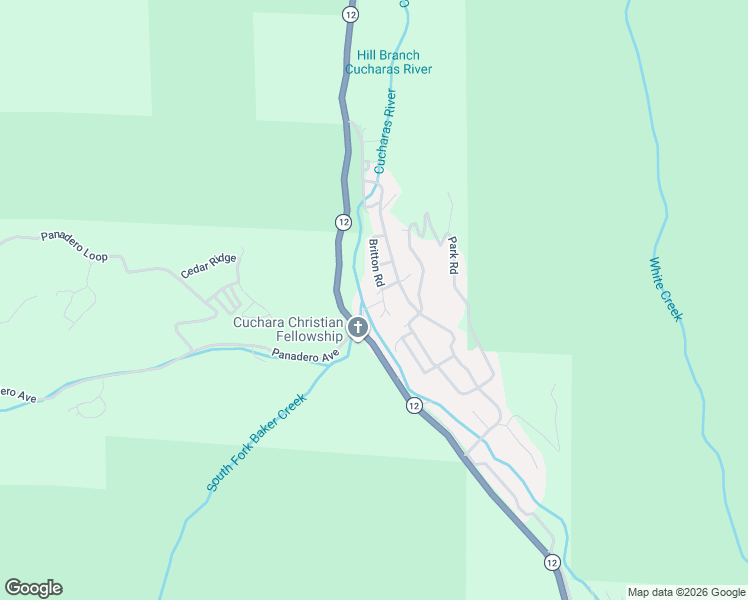 map of restaurants, bars, coffee shops, grocery stores, and more near Britton Trail in La Veta