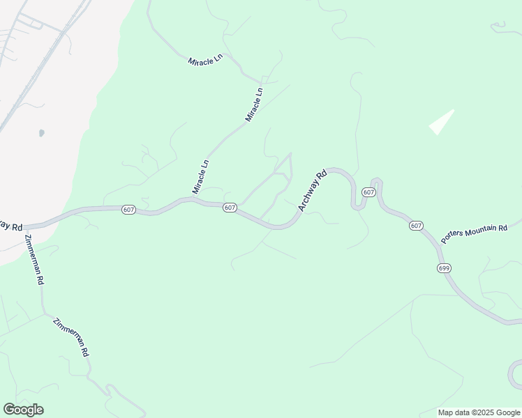 map of restaurants, bars, coffee shops, grocery stores, and more near 1159 Archway Road in Blue Ridge