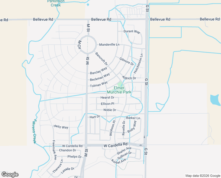 map of restaurants, bars, coffee shops, grocery stores, and more near 488 Jacobs Drive in Merced