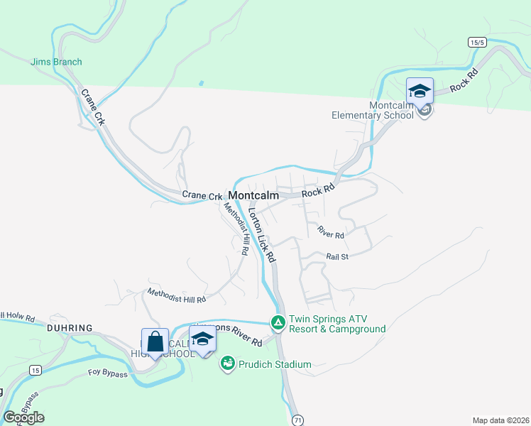 map of restaurants, bars, coffee shops, grocery stores, and more near 100 Packard Place in Rock