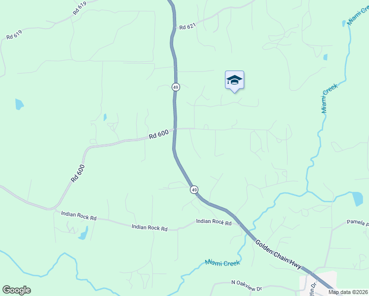 map of restaurants, bars, coffee shops, grocery stores, and more near 45500 Right Road in Ahwahnee