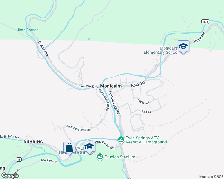 map of restaurants, bars, coffee shops, grocery stores, and more near 100 Packard Place in Rock