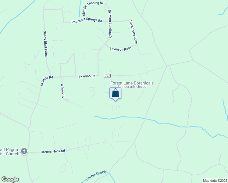 map of restaurants, bars, coffee shops, grocery stores, and more near 106 Deer Path Road in Williamsburg