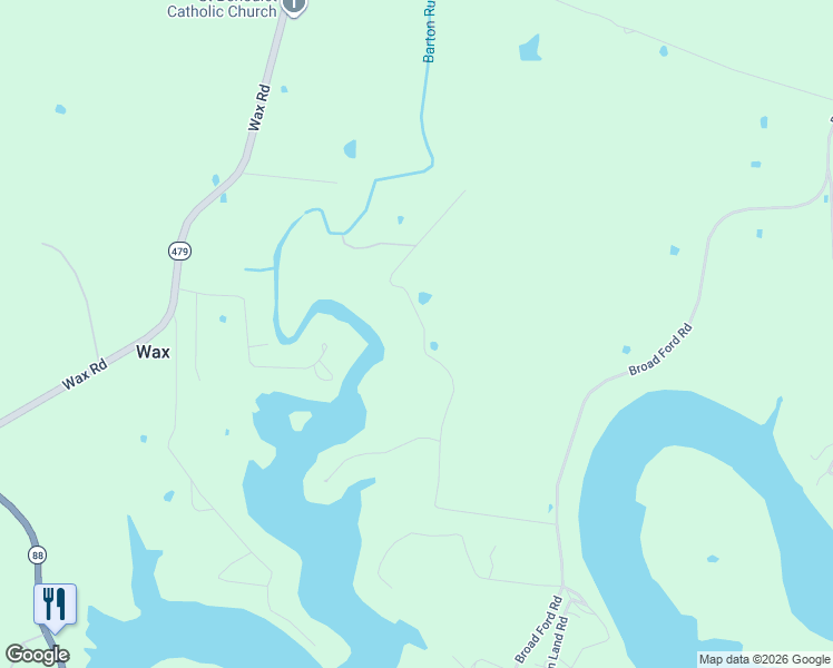 map of restaurants, bars, coffee shops, grocery stores, and more near 647 Gunner Road in Peonia