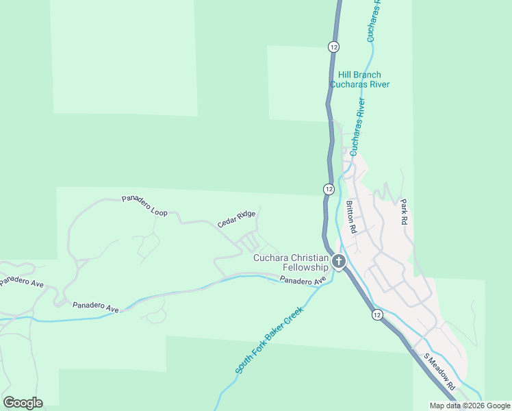 map of restaurants, bars, coffee shops, grocery stores, and more near 75 Cougar Ridge in La Veta