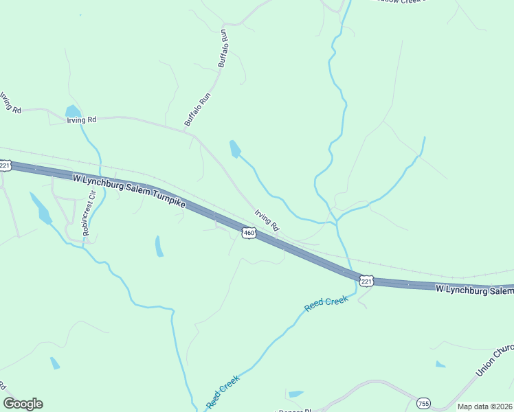 map of restaurants, bars, coffee shops, grocery stores, and more near 1161 Irving Road in Thaxton