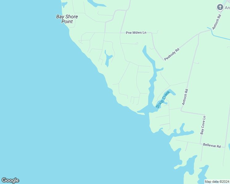 map of restaurants, bars, coffee shops, grocery stores, and more near 250 Bayside Drive in Port Haywood