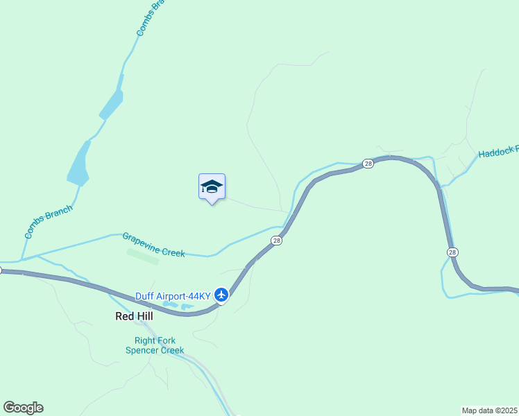 map of restaurants, bars, coffee shops, grocery stores, and more near Chavies School Road in Hazard