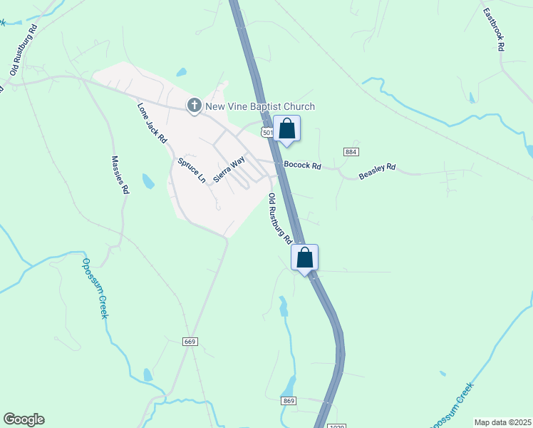 map of restaurants, bars, coffee shops, grocery stores, and more near 158 Old Rustburg Road in Lynchburg