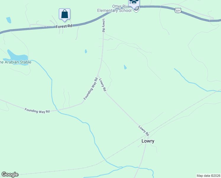 map of restaurants, bars, coffee shops, grocery stores, and more near 4015 Lowry Road in Lowry