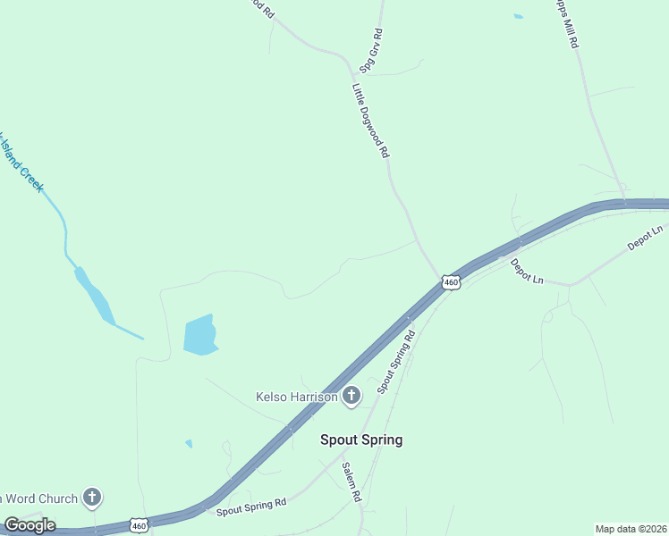 map of restaurants, bars, coffee shops, grocery stores, and more near in Spout Spring