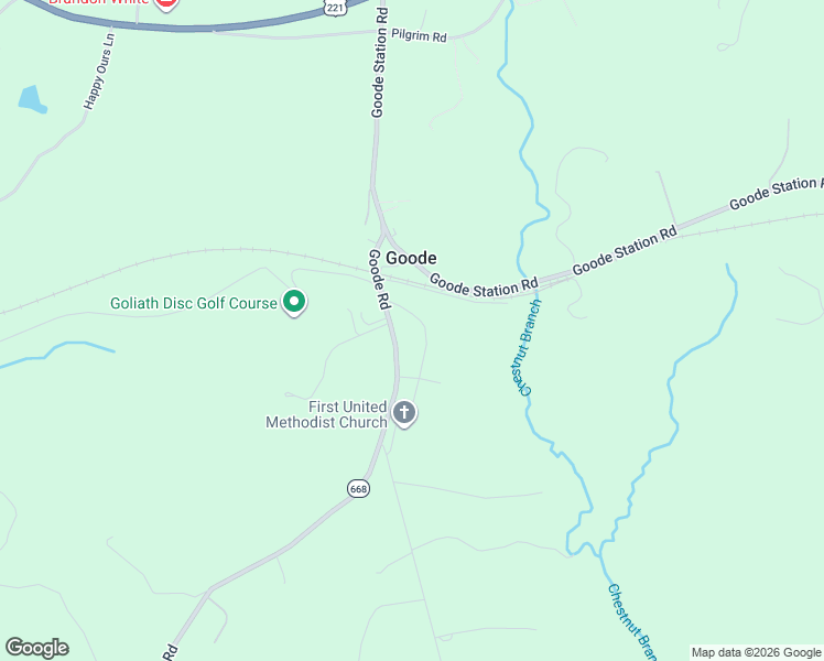 map of restaurants, bars, coffee shops, grocery stores, and more near 6029-6139 State Route 668 in Goode