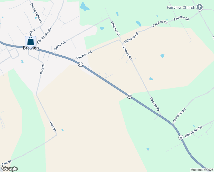 map of restaurants, bars, coffee shops, grocery stores, and more near 3817-4363 Highway 81 in Central City