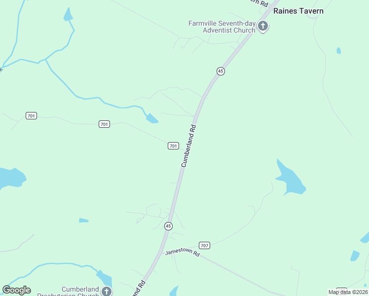 map of restaurants, bars, coffee shops, grocery stores, and more near 1987 Cumberland Road in Farmville