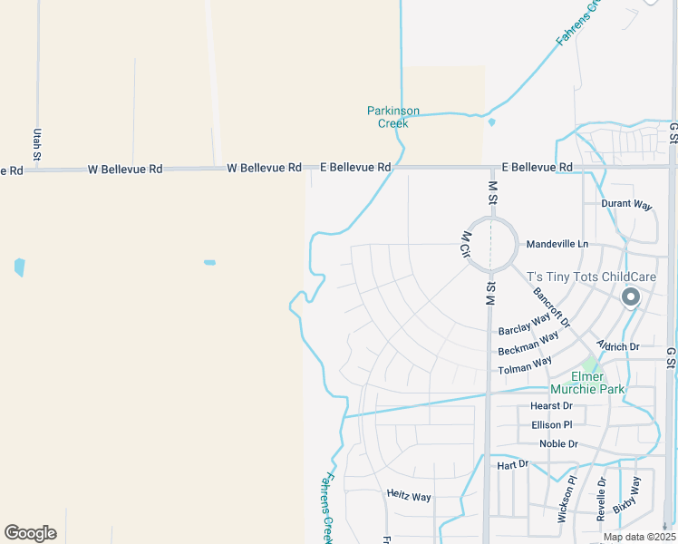 map of restaurants, bars, coffee shops, grocery stores, and more near 840 Jovan Court in Merced