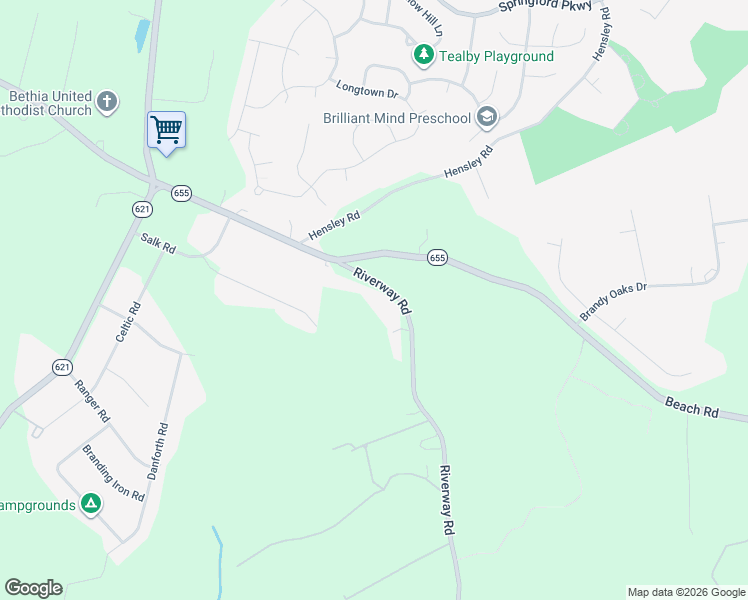 map of restaurants, bars, coffee shops, grocery stores, and more near 11024 Riverway Road in Chesterfield