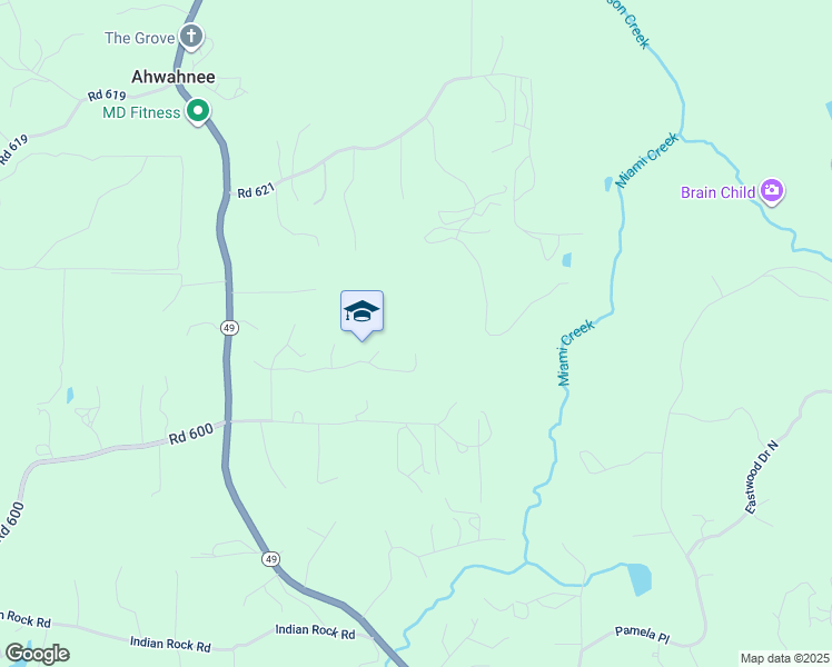 map of restaurants, bars, coffee shops, grocery stores, and more near 45529 Dillon Drive in Ahwahnee
