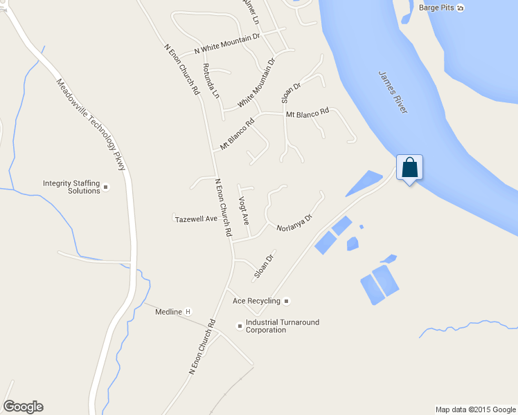 map of restaurants, bars, coffee shops, grocery stores, and more near 12804 Norlanya Dr in Chester