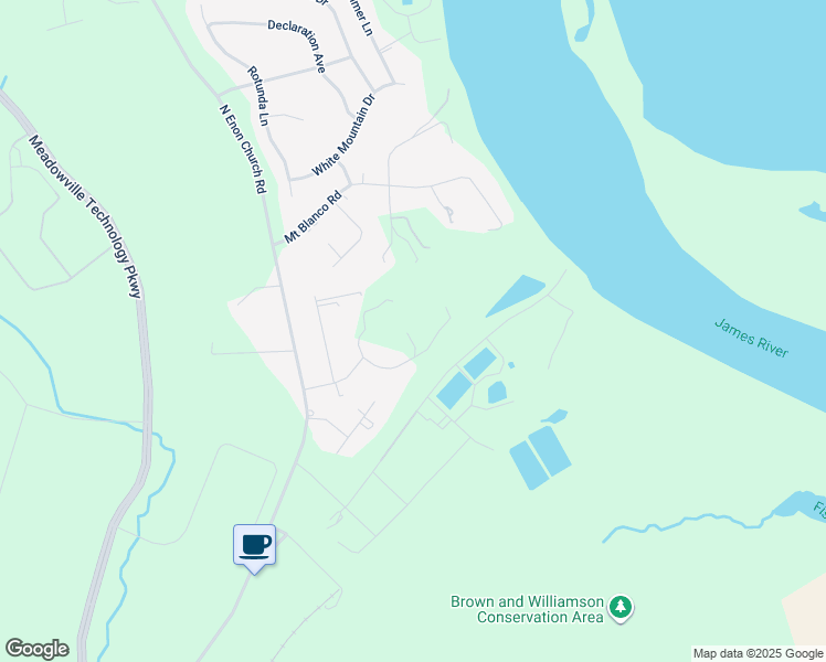 map of restaurants, bars, coffee shops, grocery stores, and more near 12909 Norlanya Drive in Chester
