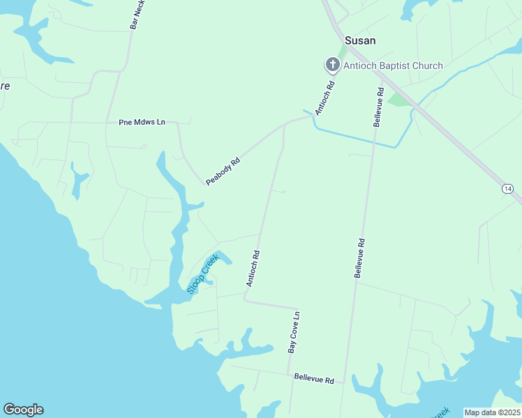 map of restaurants, bars, coffee shops, grocery stores, and more near 662 Antioch Road in Susan