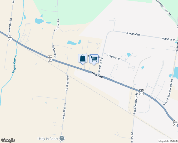 map of restaurants, bars, coffee shops, grocery stores, and more near 1 Marigold Lane in Madisonville