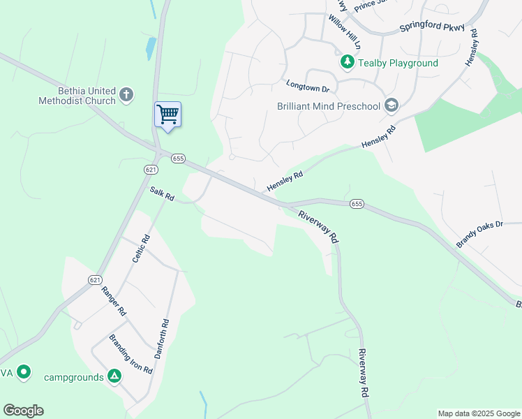 map of restaurants, bars, coffee shops, grocery stores, and more near 14121 Beach Road in Chesterfield