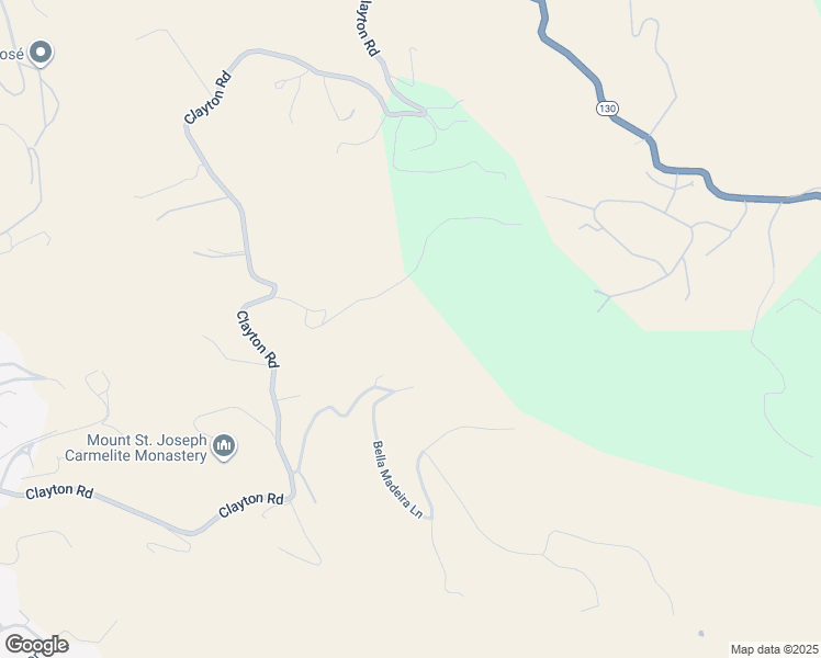 map of restaurants, bars, coffee shops, grocery stores, and more near 12610 Clayton Road in San Jose