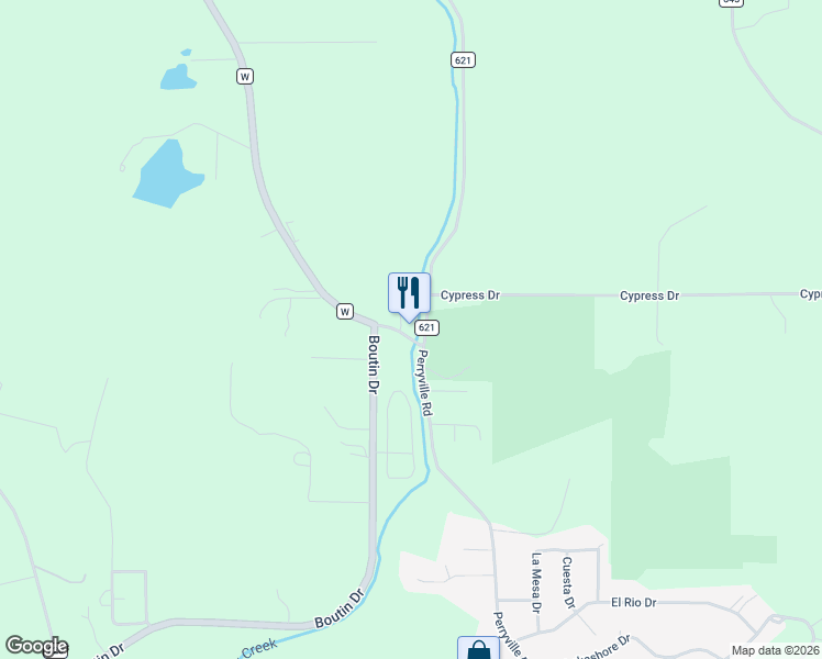 map of restaurants, bars, coffee shops, grocery stores, and more near 3532 Perryville Road in Cape Girardeau