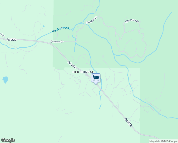 map of restaurants, bars, coffee shops, grocery stores, and more near 41941 Road 222 in Oakhurst