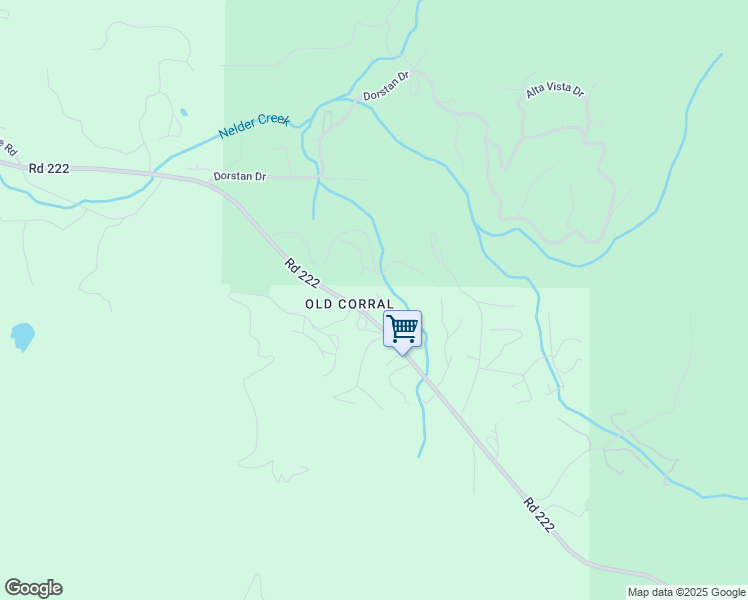 map of restaurants, bars, coffee shops, grocery stores, and more near 41941 Road 222 in Oakhurst