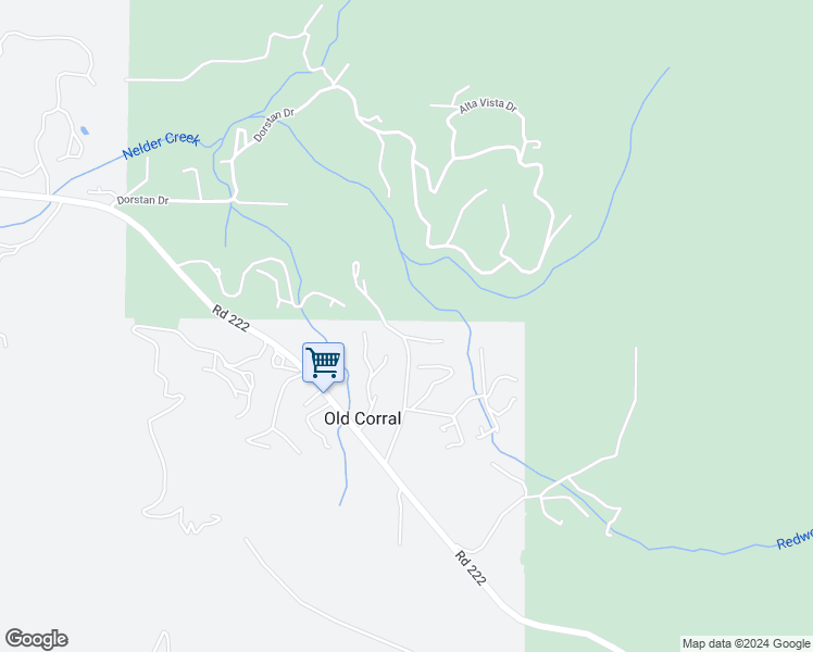 map of restaurants, bars, coffee shops, grocery stores, and more near 51739 Cedar Drive in Oakhurst