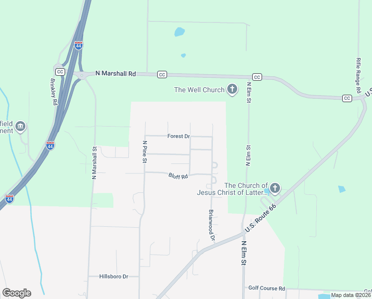 map of restaurants, bars, coffee shops, grocery stores, and more near 1601-1643 Woodridge Drive in Marshfield
