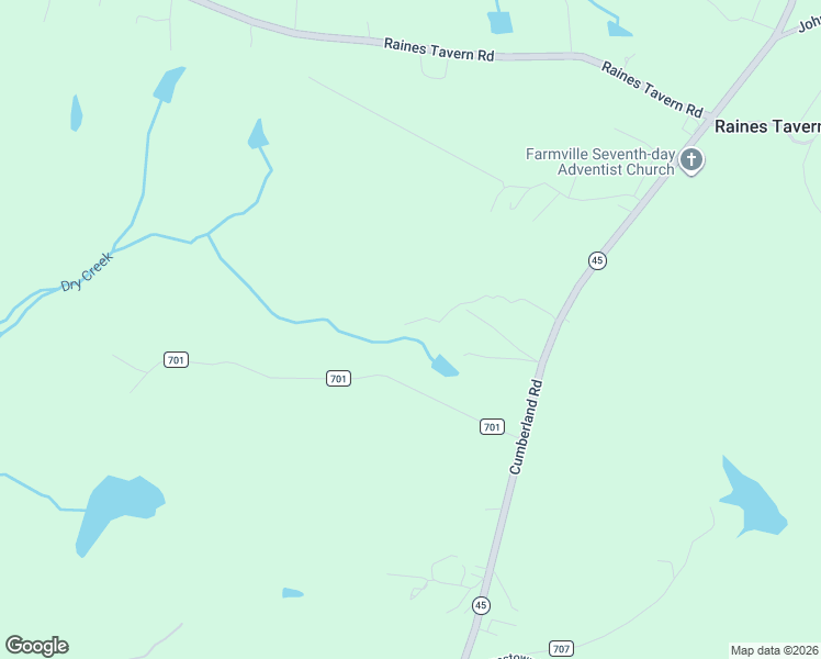 map of restaurants, bars, coffee shops, grocery stores, and more near 2007 Cumberland Road in Farmville