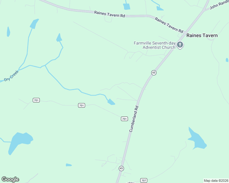 map of restaurants, bars, coffee shops, grocery stores, and more near 2007 Cumberland Road in Farmville