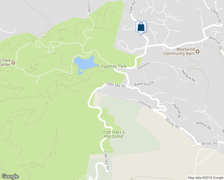 map of restaurants, bars, coffee shops, grocery stores, and more near 11270 Page Mill Road in Los Altos
