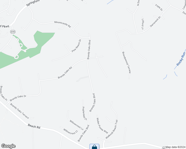 map of restaurants, bars, coffee shops, grocery stores, and more near 10937 Brandy Oaks Boulevard in Chesterfield