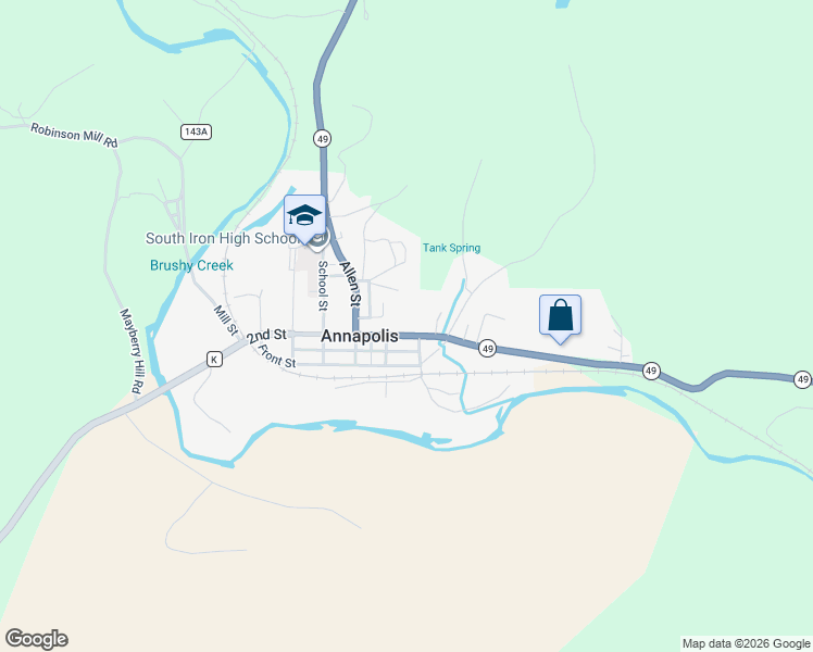 map of restaurants, bars, coffee shops, grocery stores, and more near 205 2nd Street in Annapolis