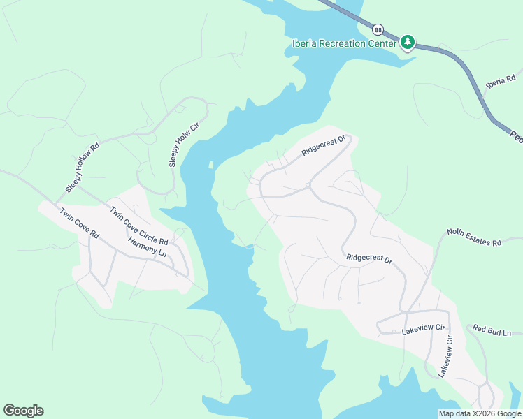 map of restaurants, bars, coffee shops, grocery stores, and more near 1-199 Lower Ridgecrest Drive in Clarkson