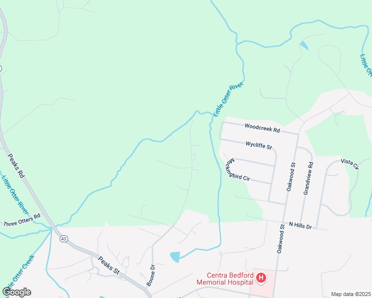 map of restaurants, bars, coffee shops, grocery stores, and more near 1507 High Acre Road in Bedford