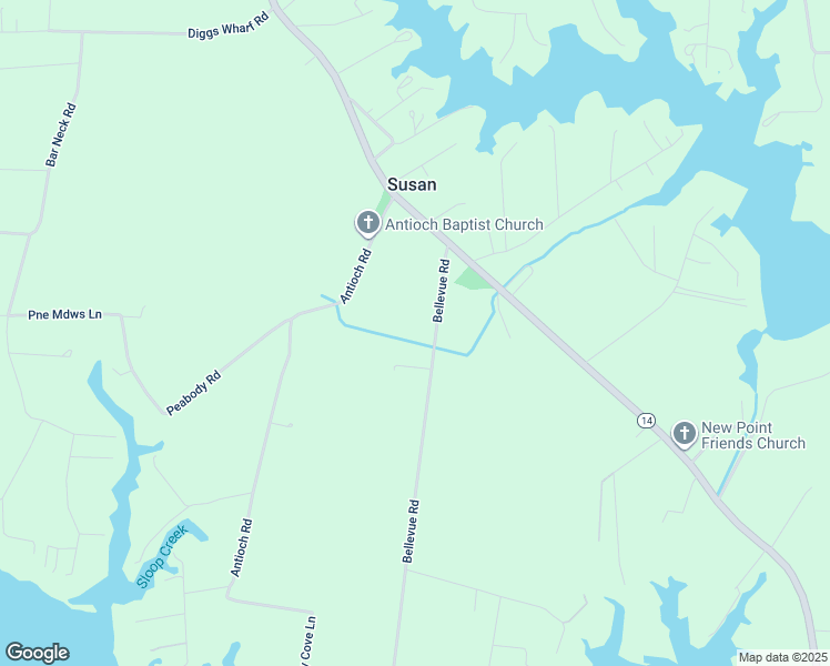 map of restaurants, bars, coffee shops, grocery stores, and more near 202 Bellevue Road in Susan