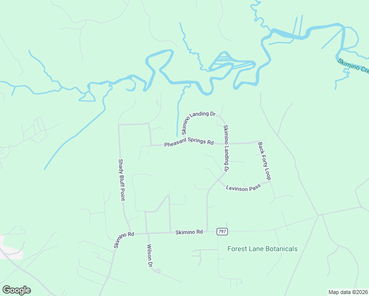 map of restaurants, bars, coffee shops, grocery stores, and more near 107 Pheasant Springs Road in Williamsburg