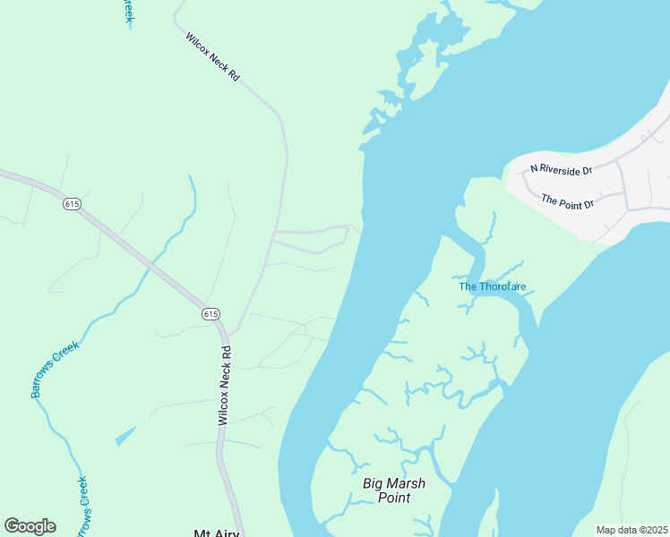 map of restaurants, bars, coffee shops, grocery stores, and more near 9128 Wilcox Neck Road in Charles City