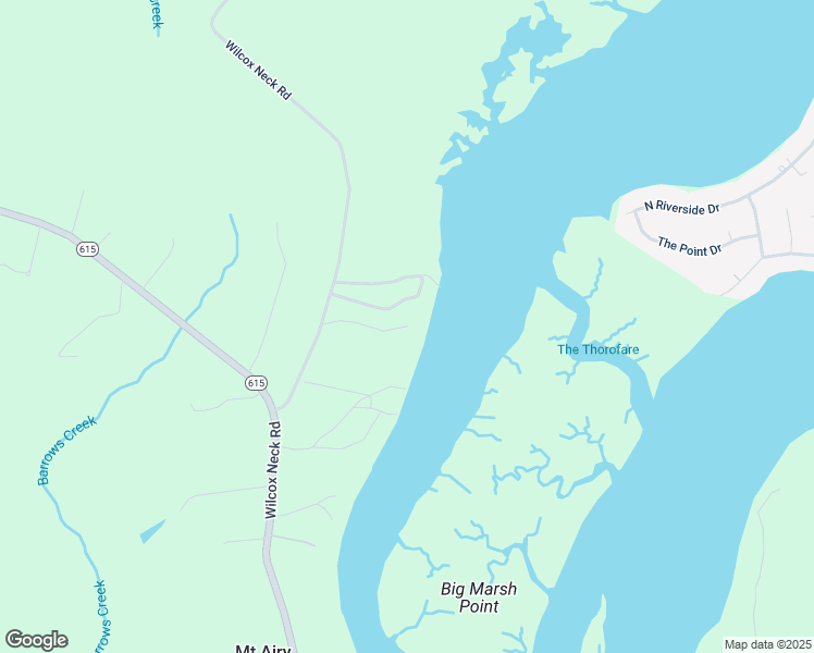 map of restaurants, bars, coffee shops, grocery stores, and more near 9128 Wilcox Neck Road in Charles City