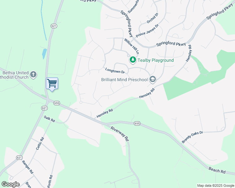 map of restaurants, bars, coffee shops, grocery stores, and more near 11619 Longtown Drive in Midlothian