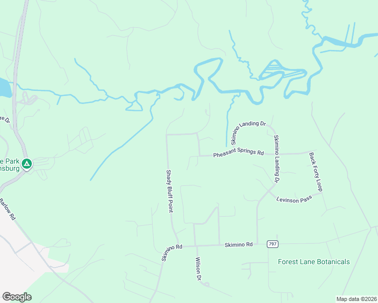map of restaurants, bars, coffee shops, grocery stores, and more near 102 Goering Drive in Williamsburg