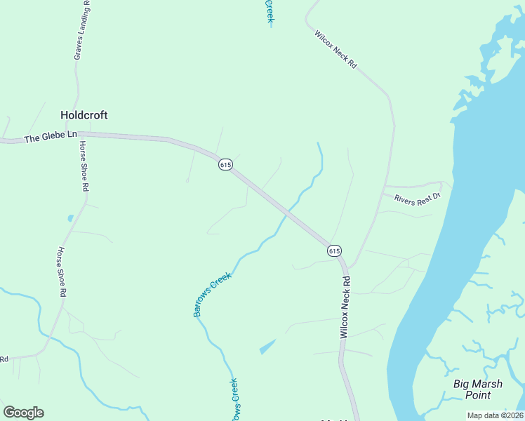 map of restaurants, bars, coffee shops, grocery stores, and more near 20001 The Glebe Lane in Charles City