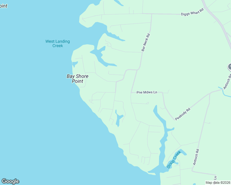 map of restaurants, bars, coffee shops, grocery stores, and more near Bar Neck Road in Port Haywood
