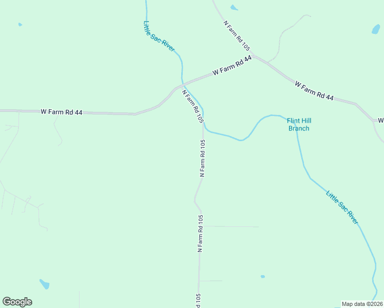 map of restaurants, bars, coffee shops, grocery stores, and more near 8951 North Farm Road 105 in Willard