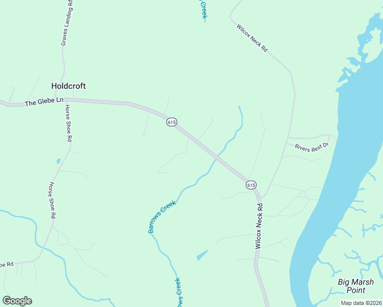 map of restaurants, bars, coffee shops, grocery stores, and more near 20001 The Glebe Lane in Charles City