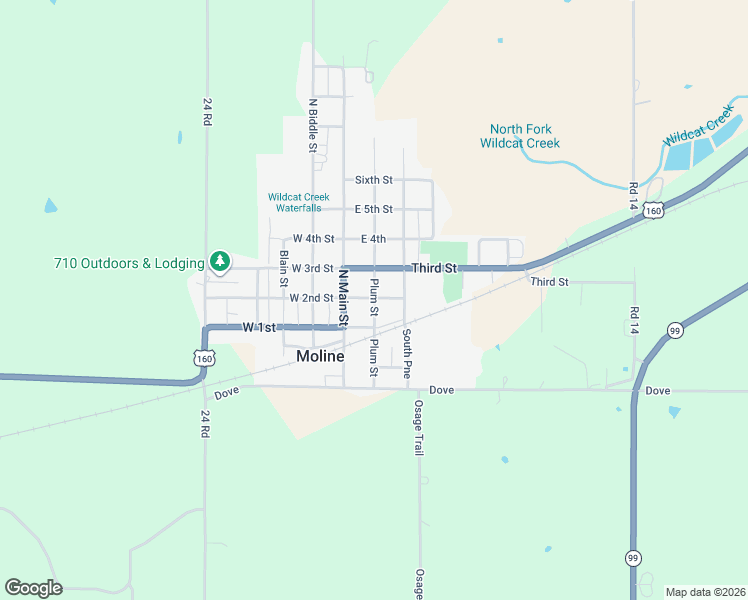 map of restaurants, bars, coffee shops, grocery stores, and more near 151 Plum Street in Moline